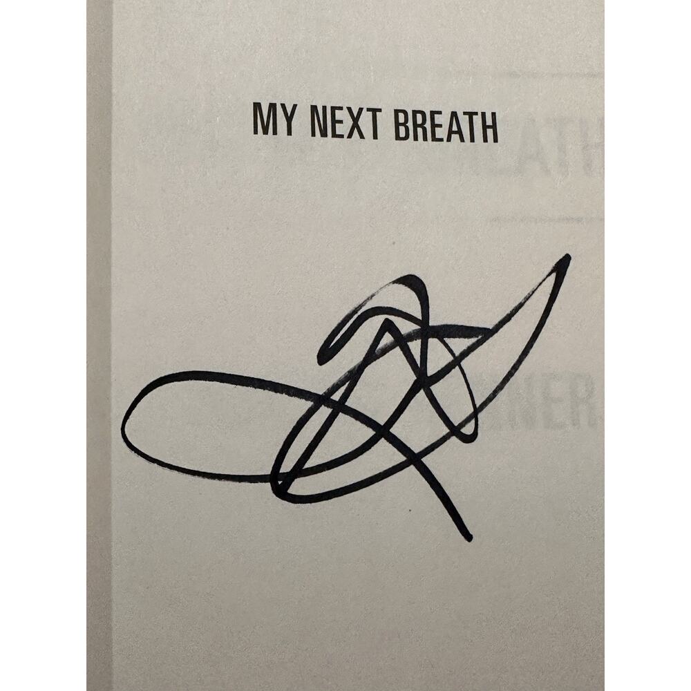 Jeremy Renner SIGNED BOOK My Next Breath Hardcover ~ AUTOGRAPHED #5 - Picture 5 of 10